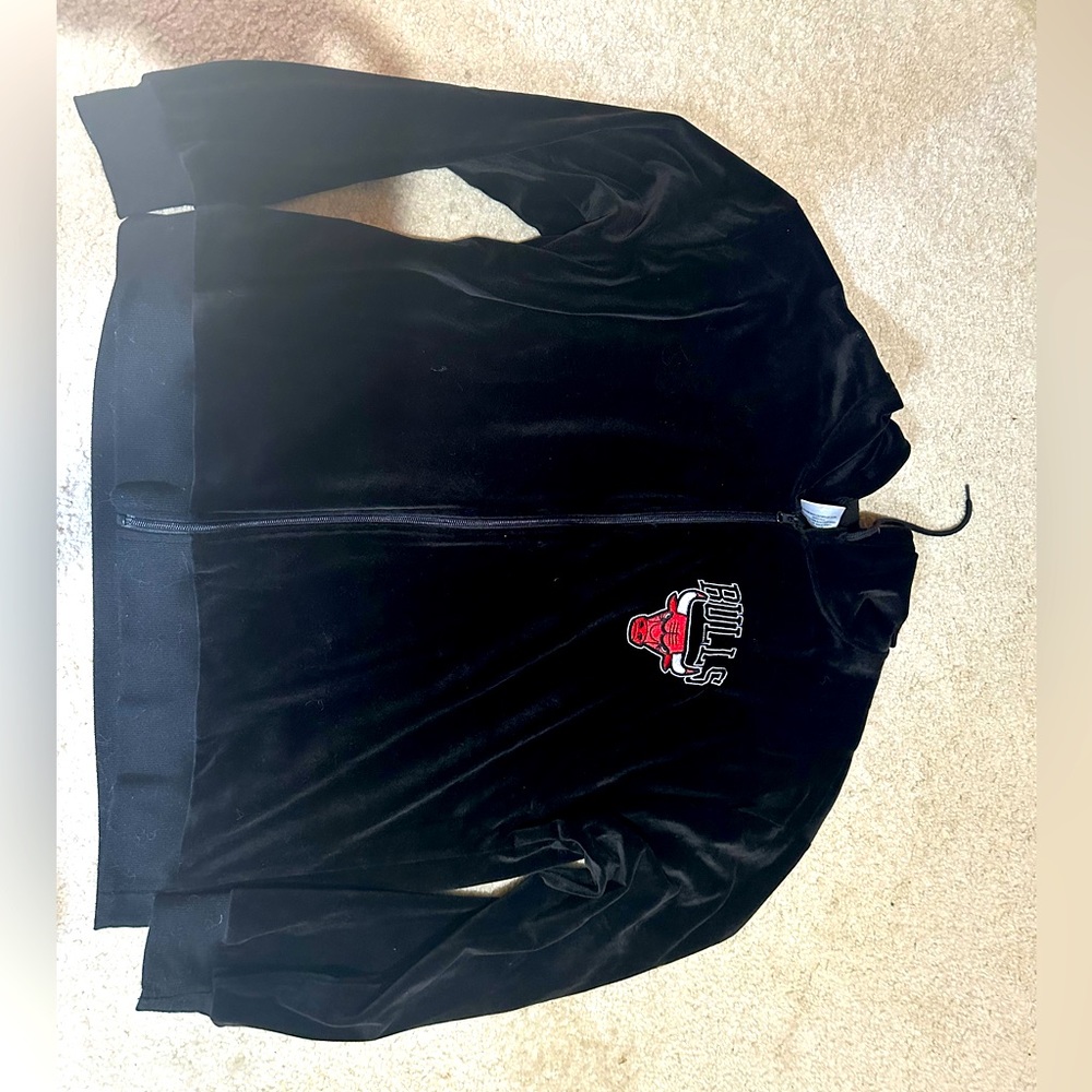 Vintage bulls velour zip up